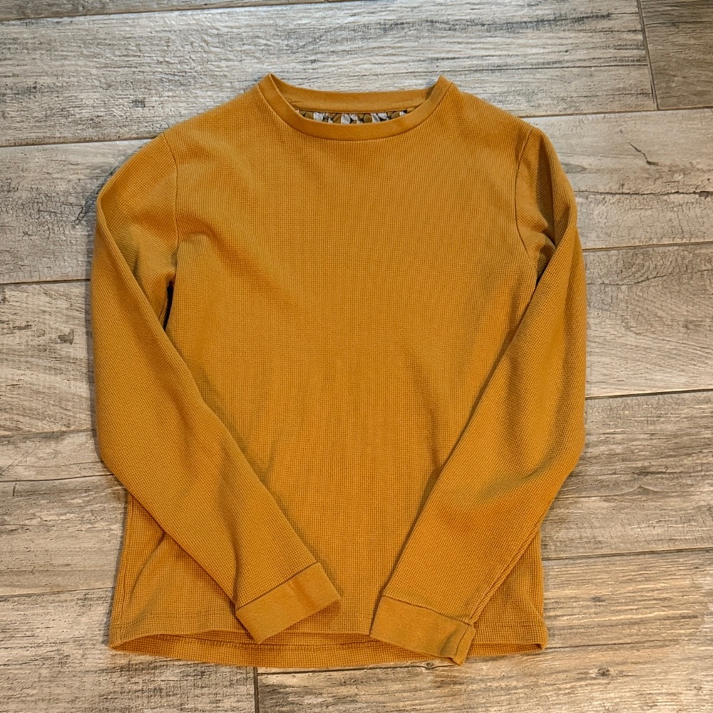 EUC Denim & Flower long sleeve waffle shirt, sz 13/14
